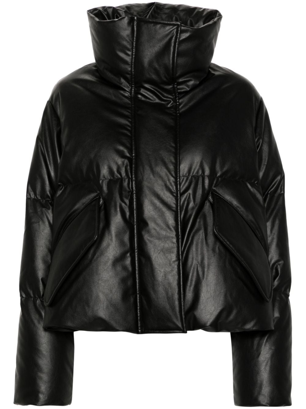 funnel-neck padded jacket - 1