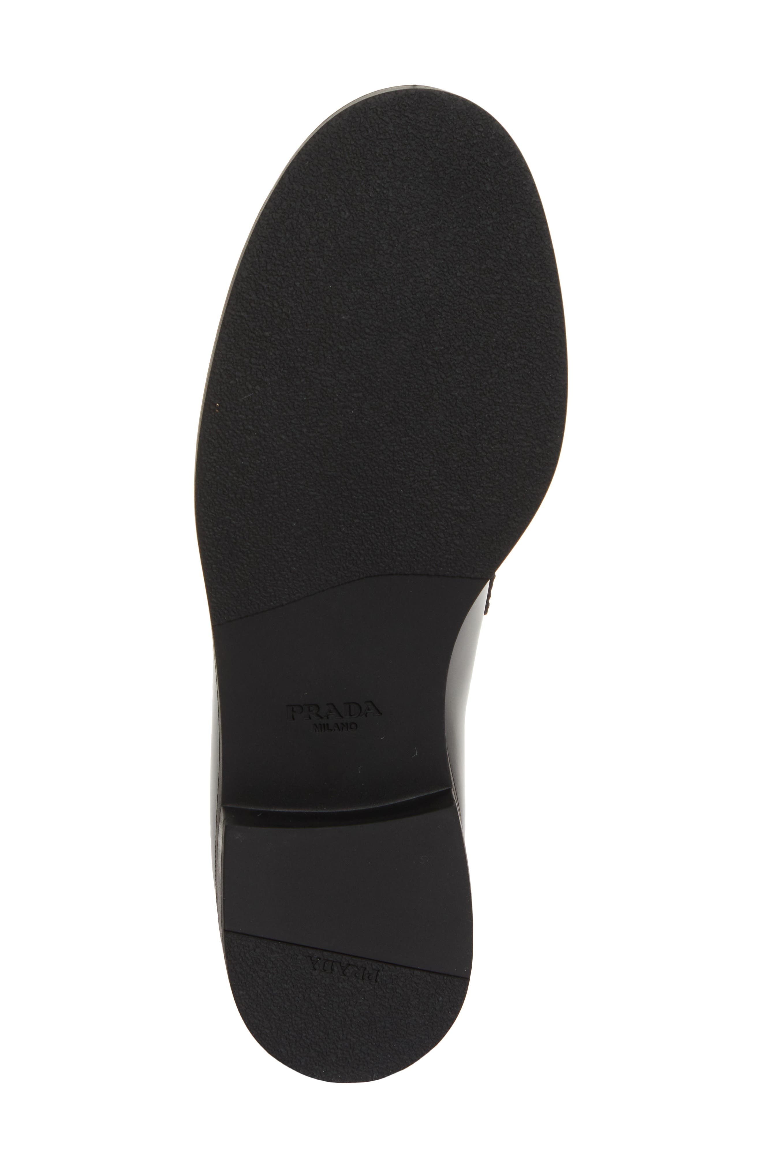 Prada Triangle Logo Patent Leather Loafer in Nero at Nordstrom - 6