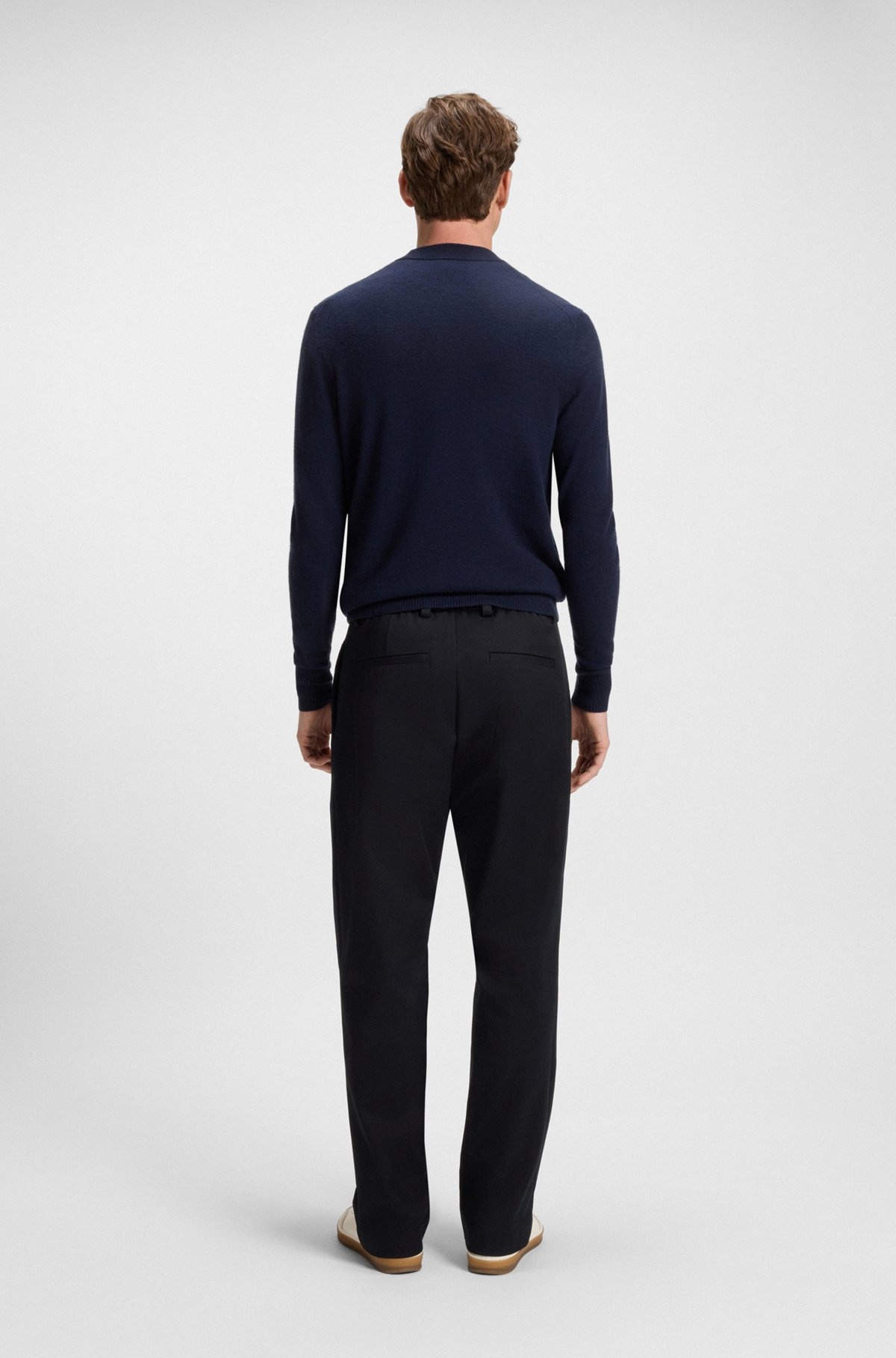 BECKHAM X BOSS TROUSERS IN STRETCH COTTON - 5
