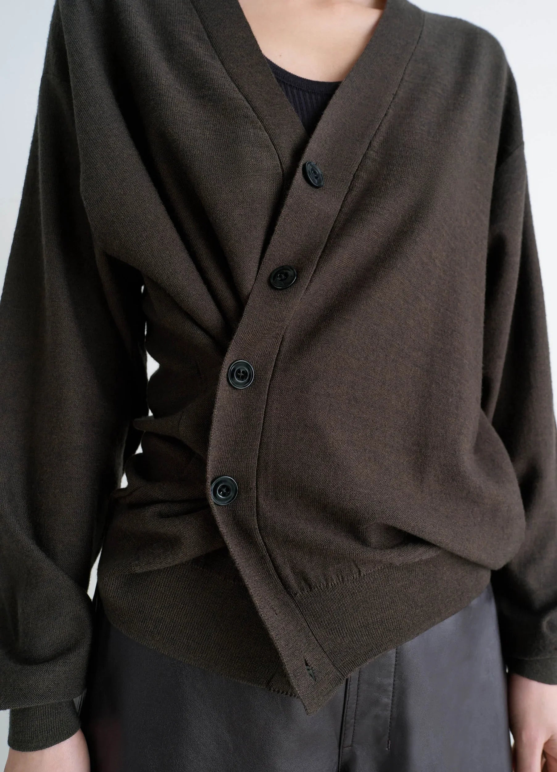 RELAXED TWISTED CARDIGAN - 4