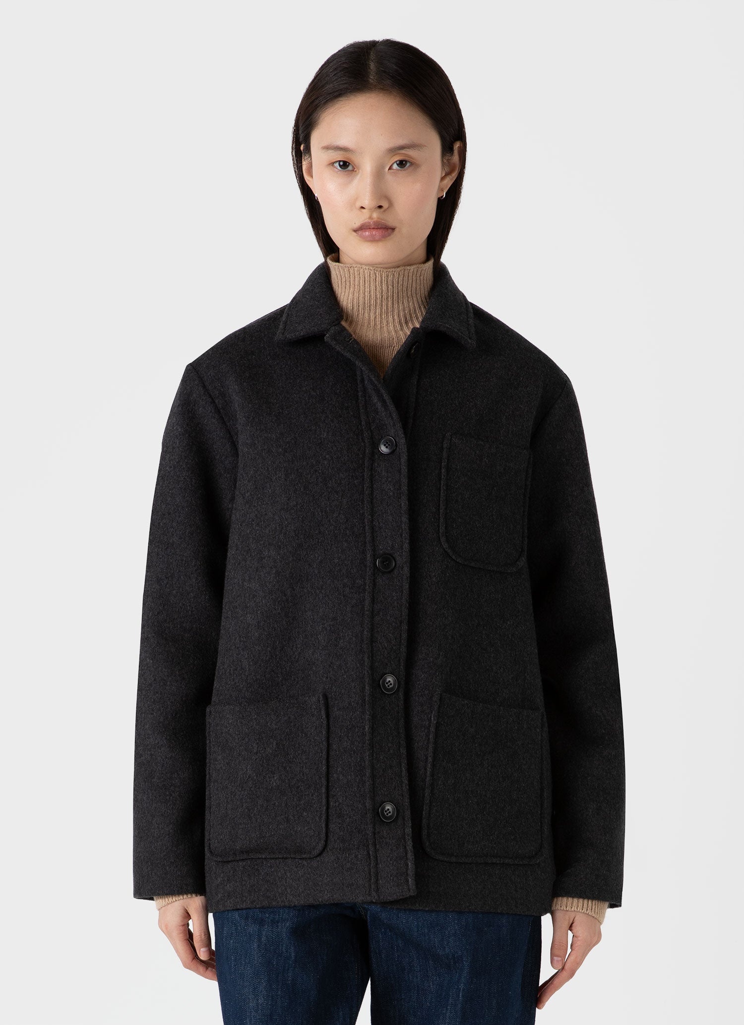 Double Faced Twin Pocket Jacket - 1