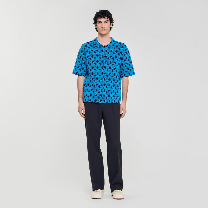 Sandro ROPE JACQUARD CARDIGAN SHIRT outlook