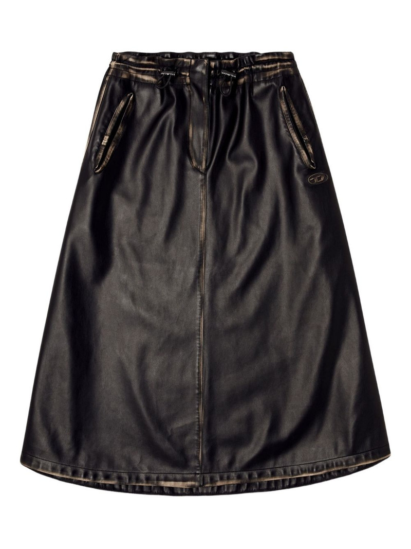 O-Blivion elasticated-waistband midi skirt 1