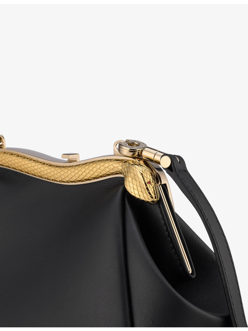Bvlgari x Mary Katrantzou Serpenti leather clutch bag - 2