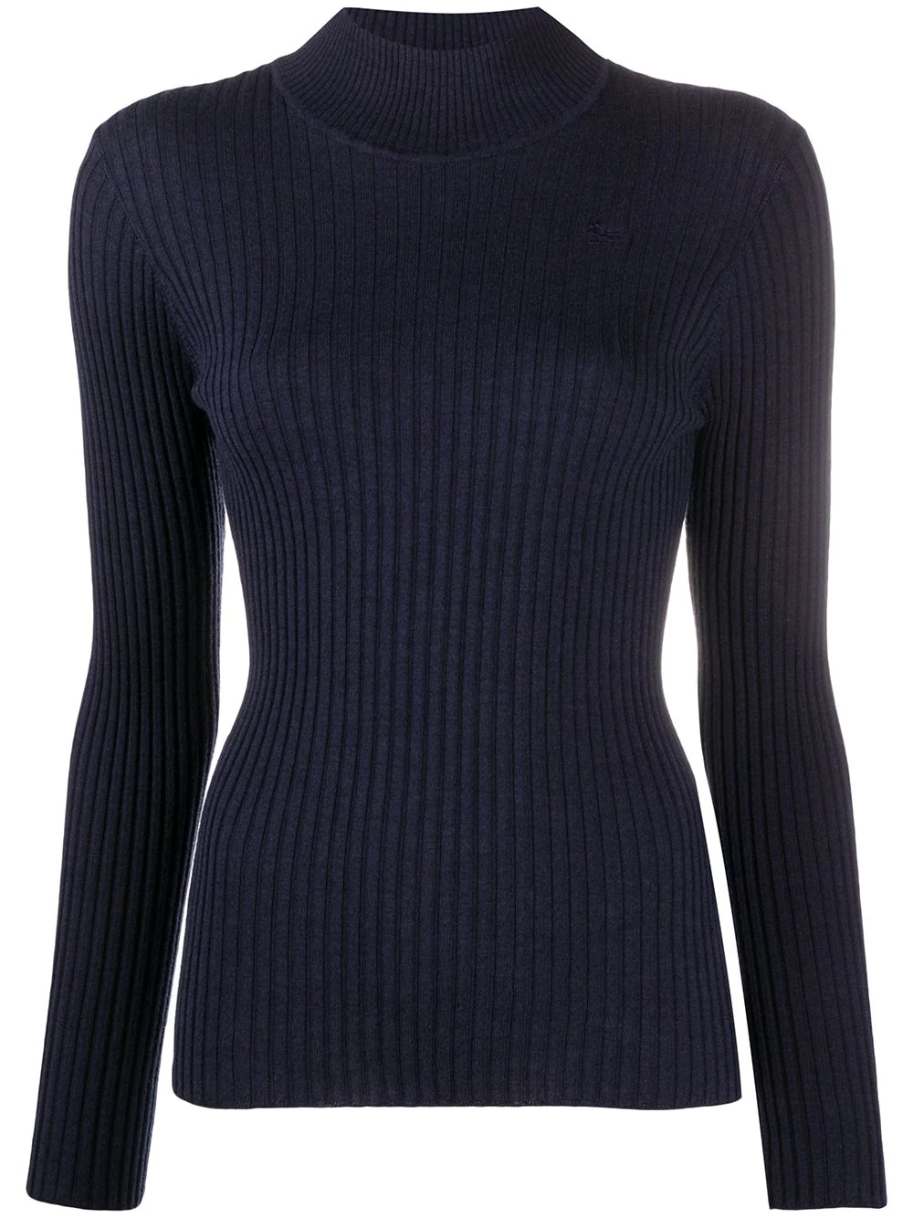 fitted high neck jumper - 1