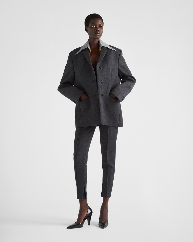 Prada Single-breasted wool jacket outlook