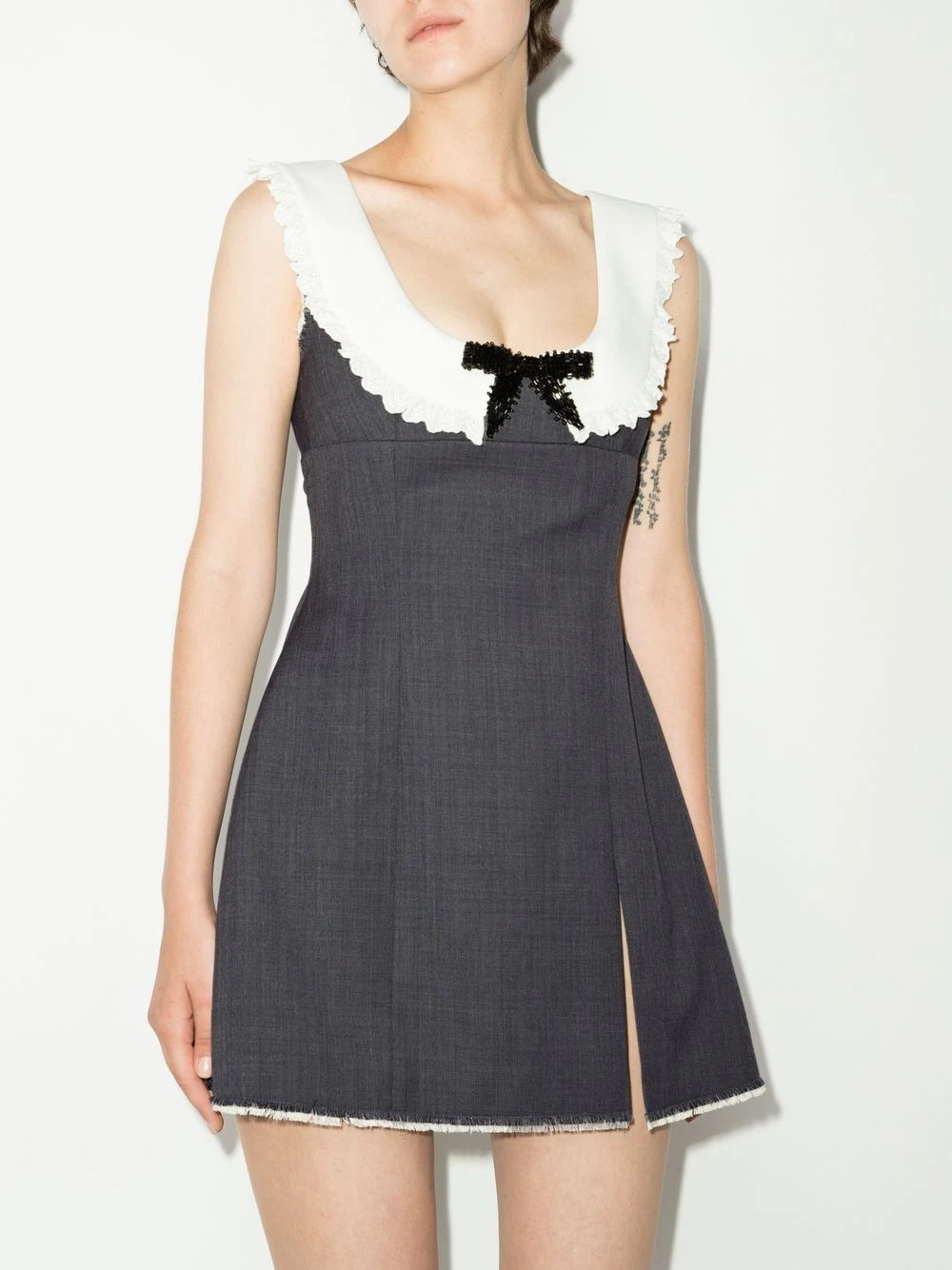SHUSHU/TONG bow-detail sleeveless dress | REVERSIBLE