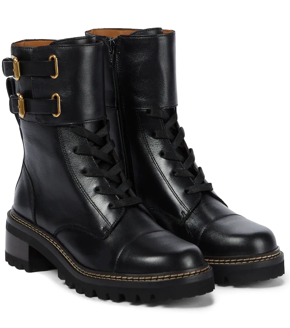 Mallory leather ankle boots - 1