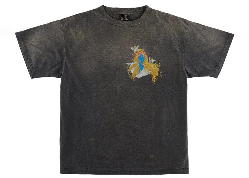 SAINT M×××××× Saint Mxxxxxx Face T-Shirt Vintage Black outlook