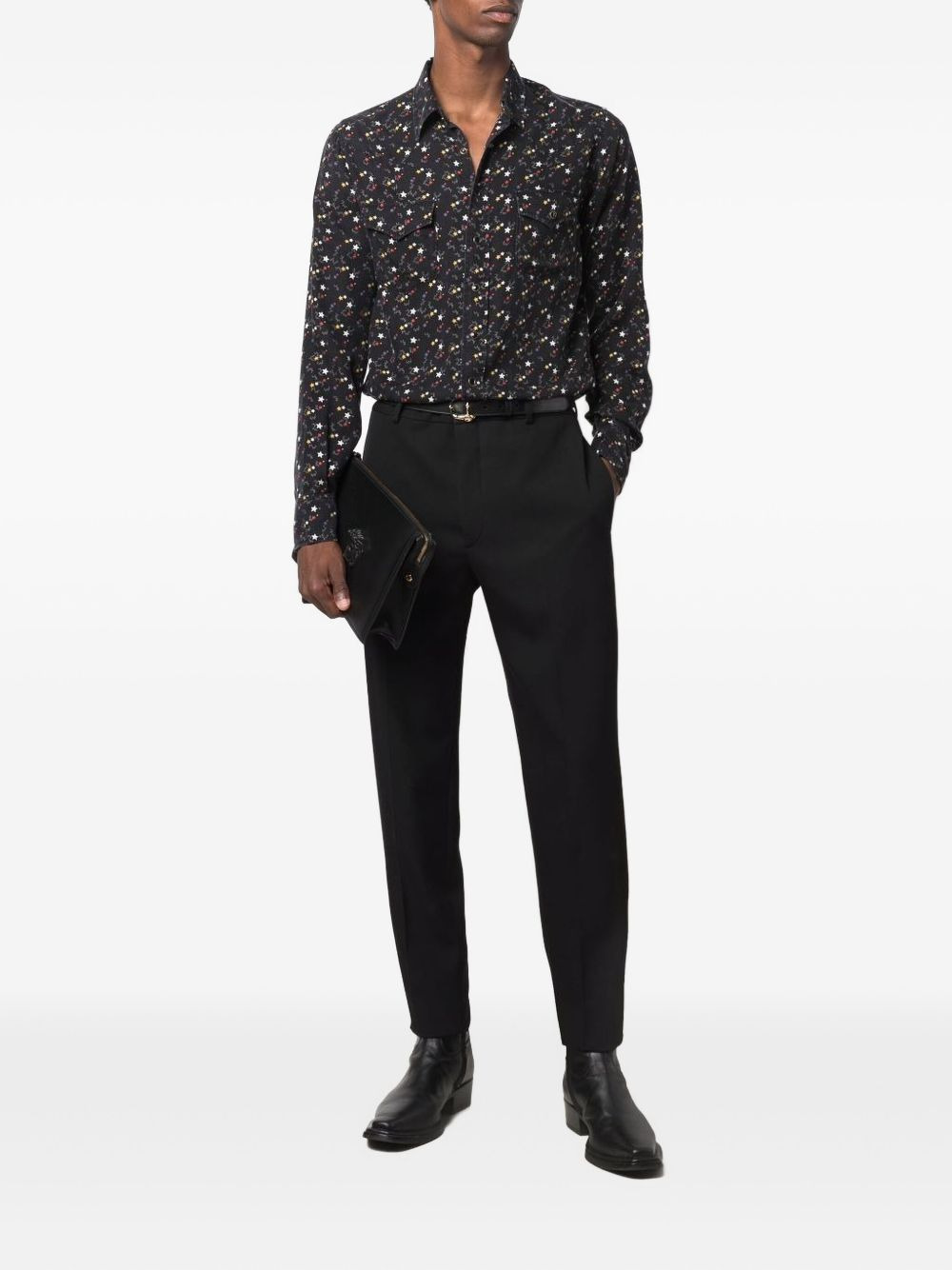 star-print press-stud shirt - 2