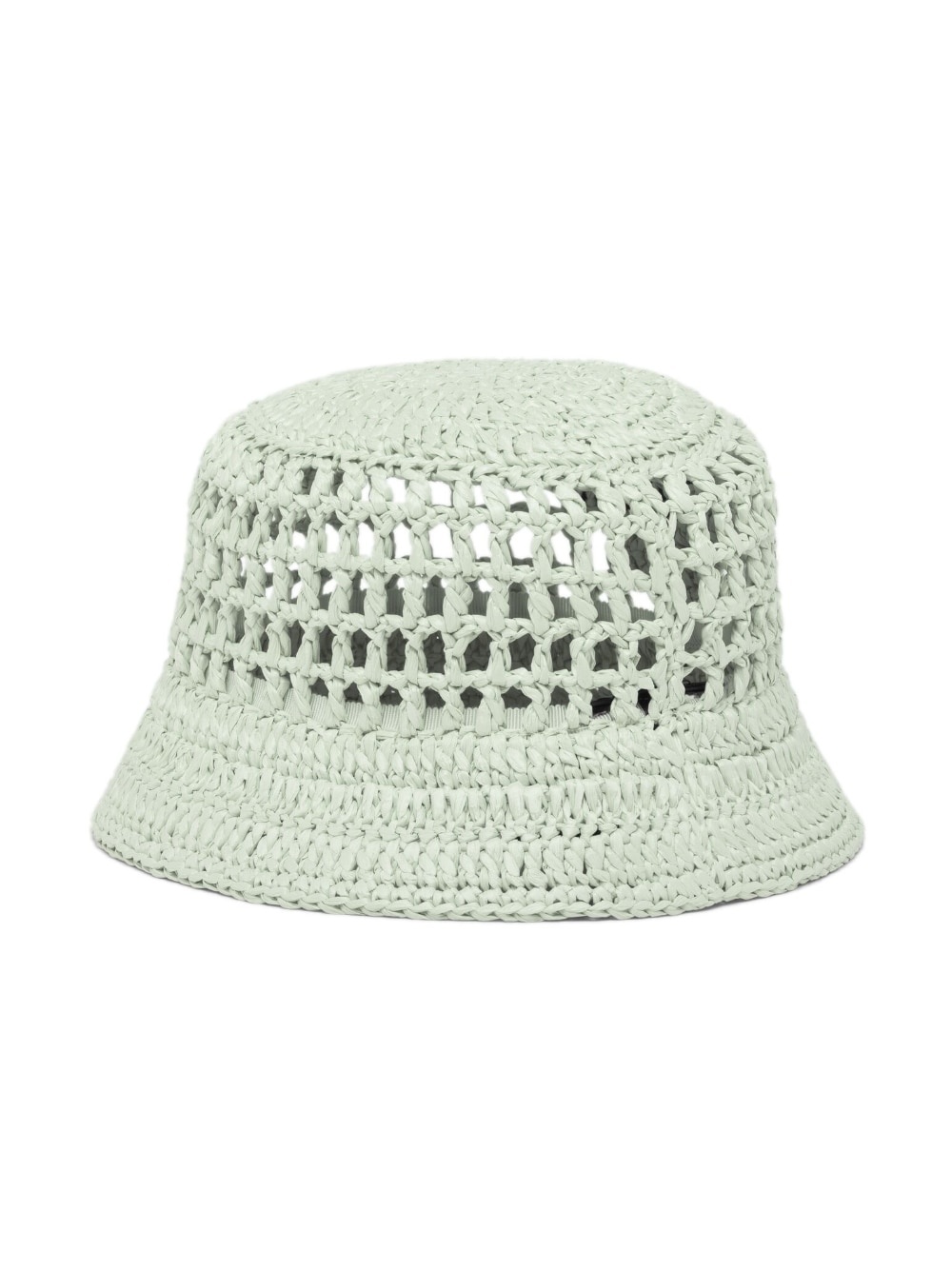 logo-embroidered raffia bucket hat - 3