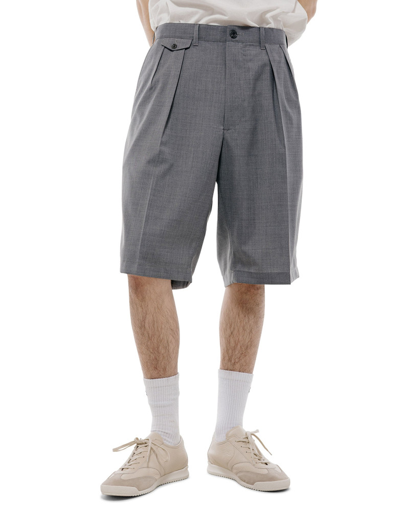 BEAMS PLUS 2Pleats Shorts Wool Tropical Grey outlook
