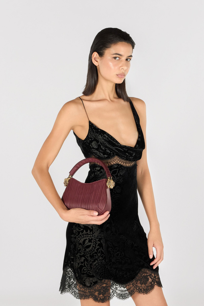 Roberto Cavalli Hobo Roar Bag with bejeweled tigers outlook