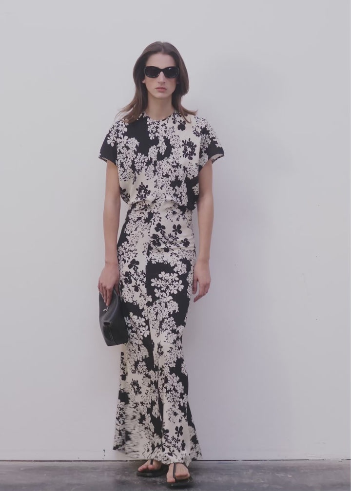 Slouch waist dress floral - 6