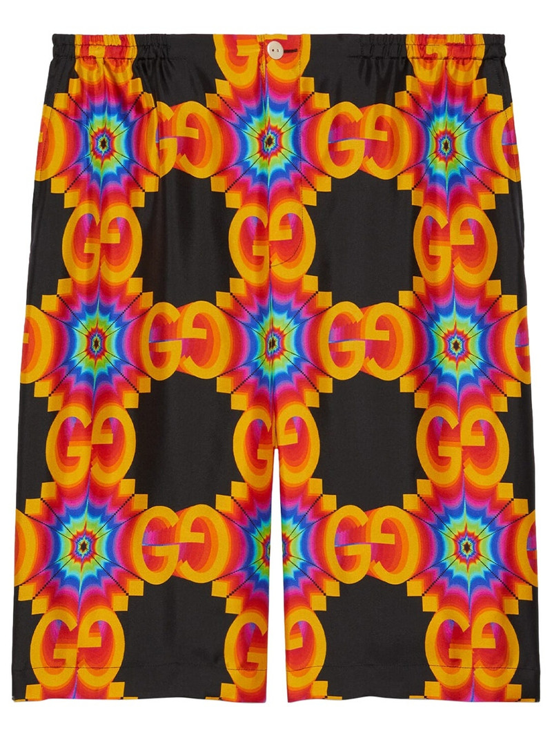 GG kaleidoscope knee-length shorts - 1