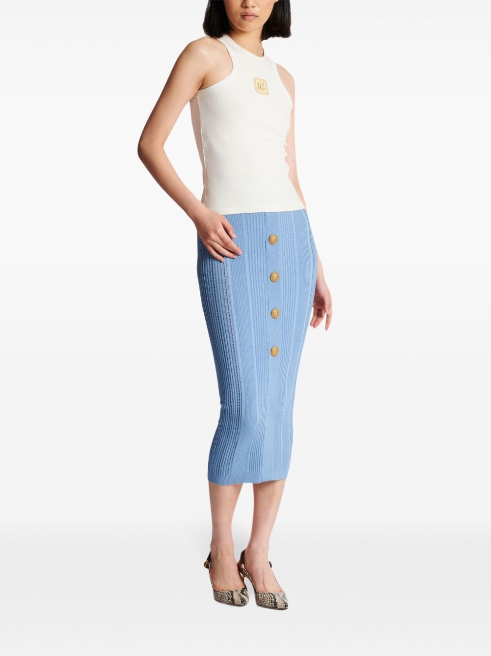 PB-embroidered tank top - 3