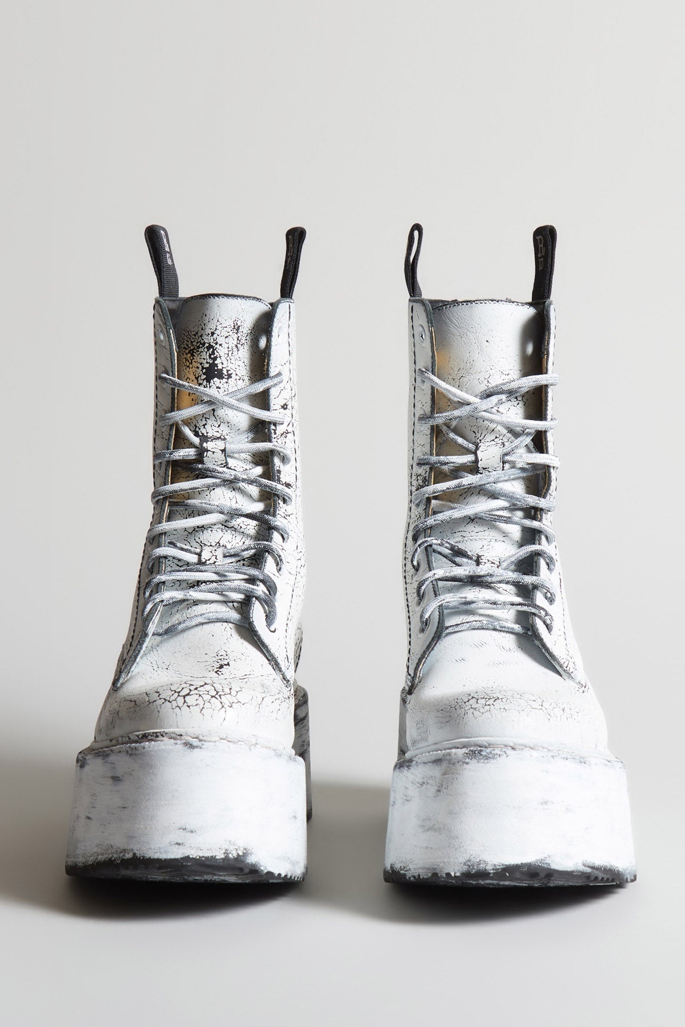 DOUBLE STACK BOOT - PAINTED LEATHER - 2