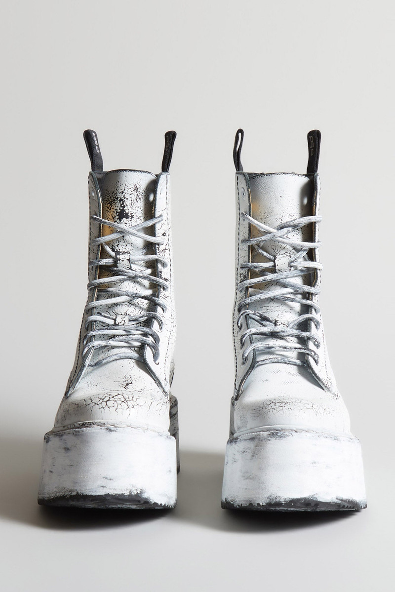 DOUBLE STACK BOOT - PAINTED LEATHER 2