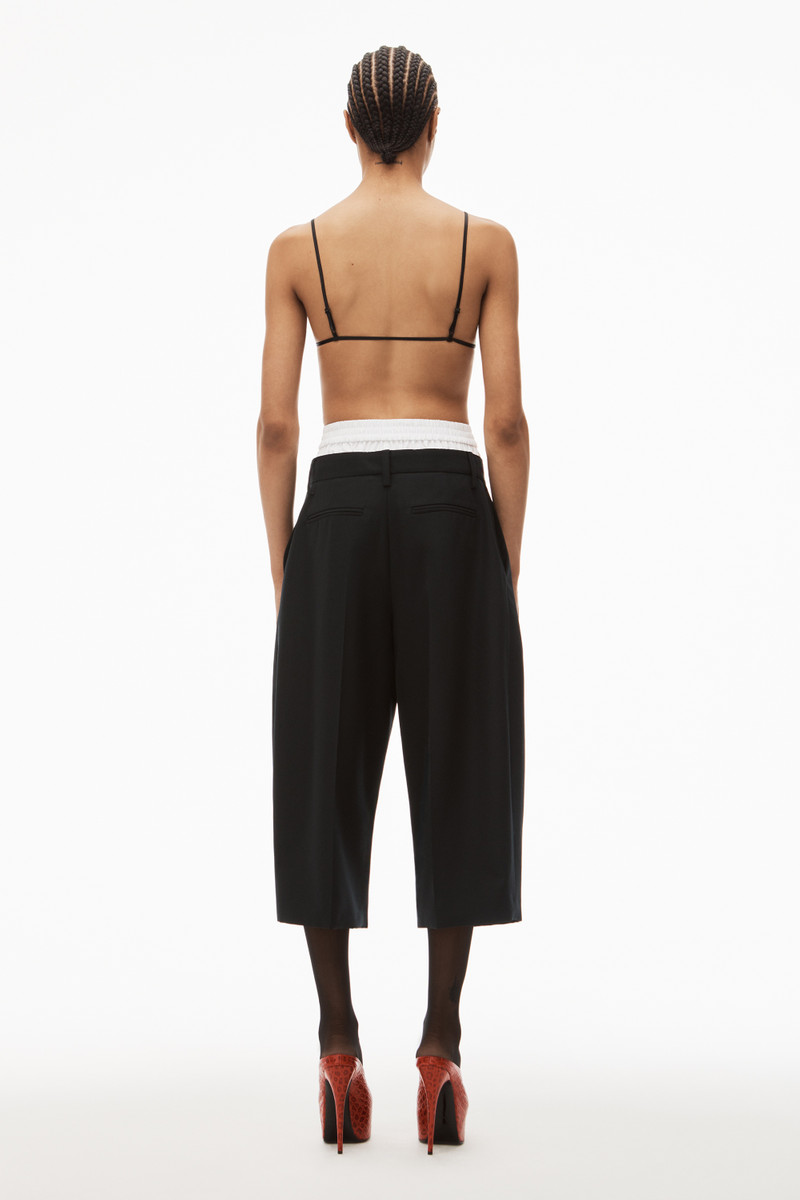 LAYERED TAILORED CULOTTE IN WOOL BLEND 4