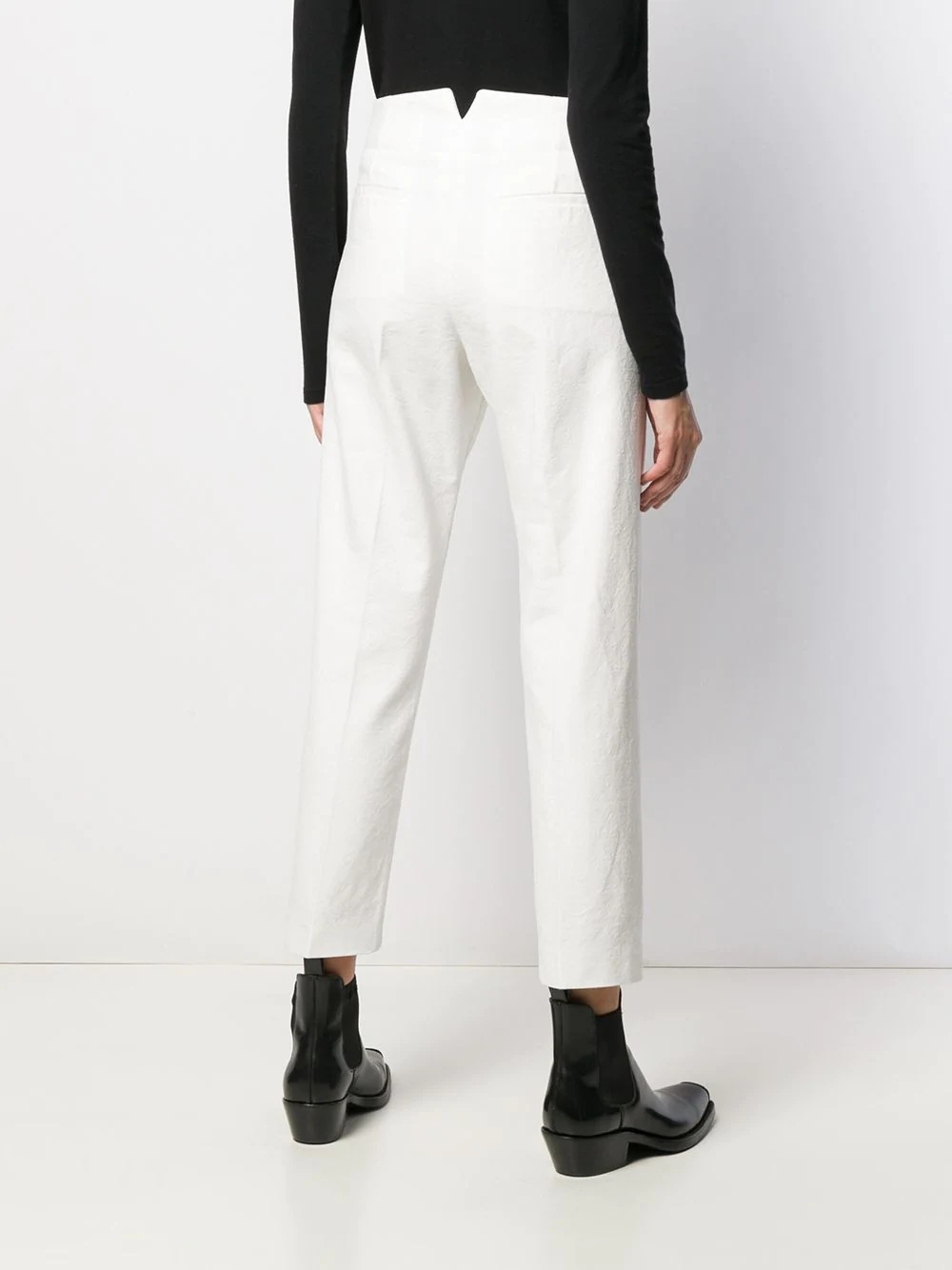 cropped corduroy trousers - 4