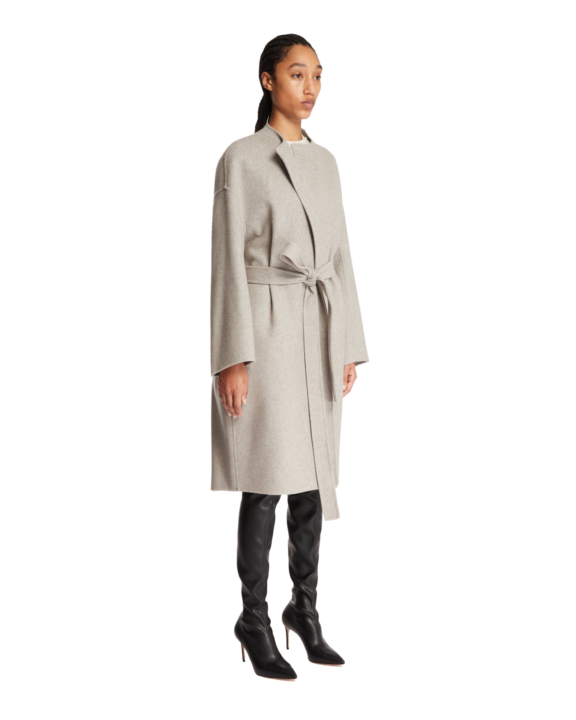 Gray Cashmere Coat - 4