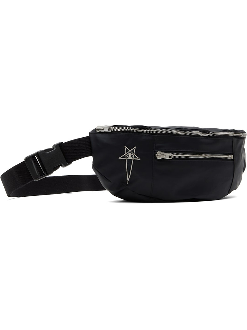 Rick Owens Black Champion Edition Nylon Belt Bag outlook