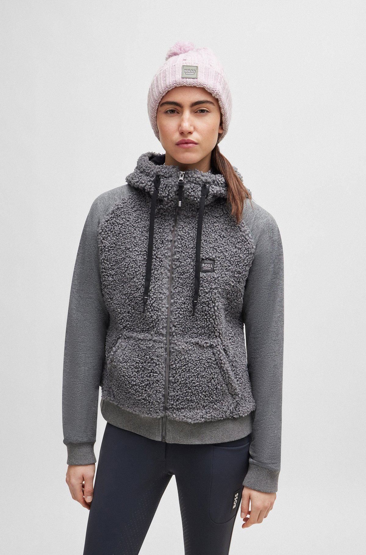 EQUESTRIAN LIGHTWEIGHT BOBBLE HAT WITH FLEECE INNER - 3