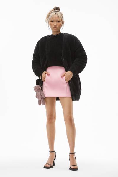 Alexander Wang HIGH-WAISTED MINI SKIRT IN HEAVY SATIN outlook