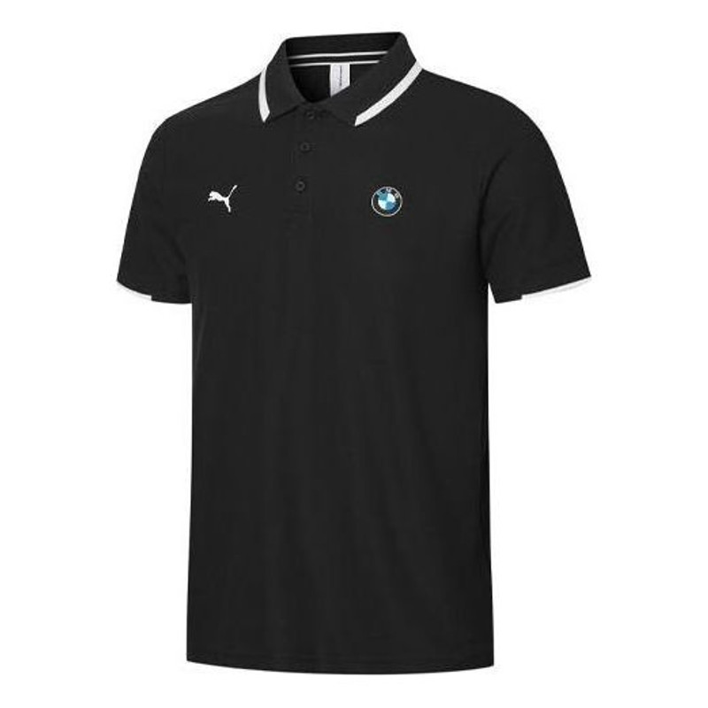 PUMA x BMW Motorsport Polo Shirt 'Black White' 596101-01 1