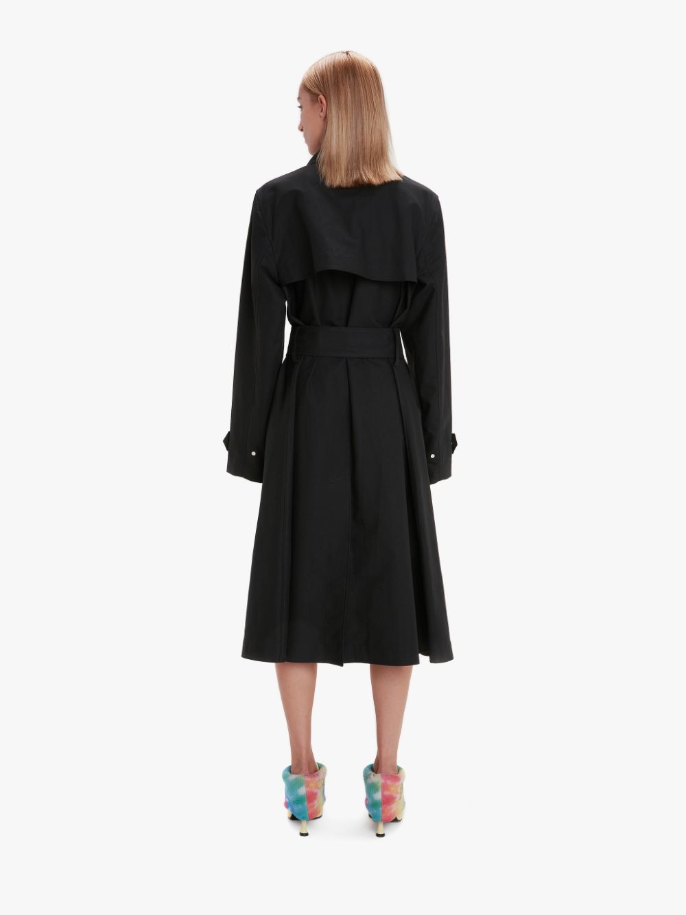 EXAGGERATED COLLAR CHAIN LINK TRENCH - 4