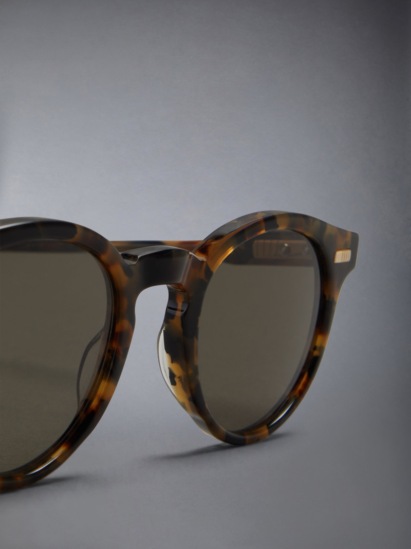 Tortoise Acetate Round Sunglasses 7