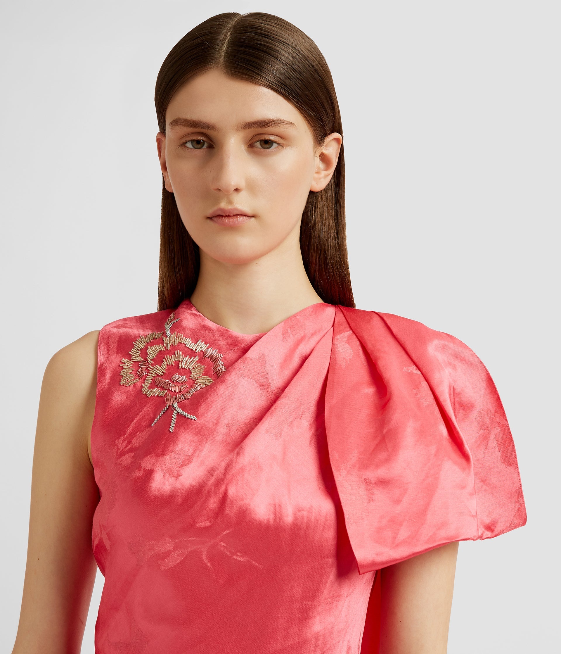 ASYMMETRIC DRAPED GOWN - 5