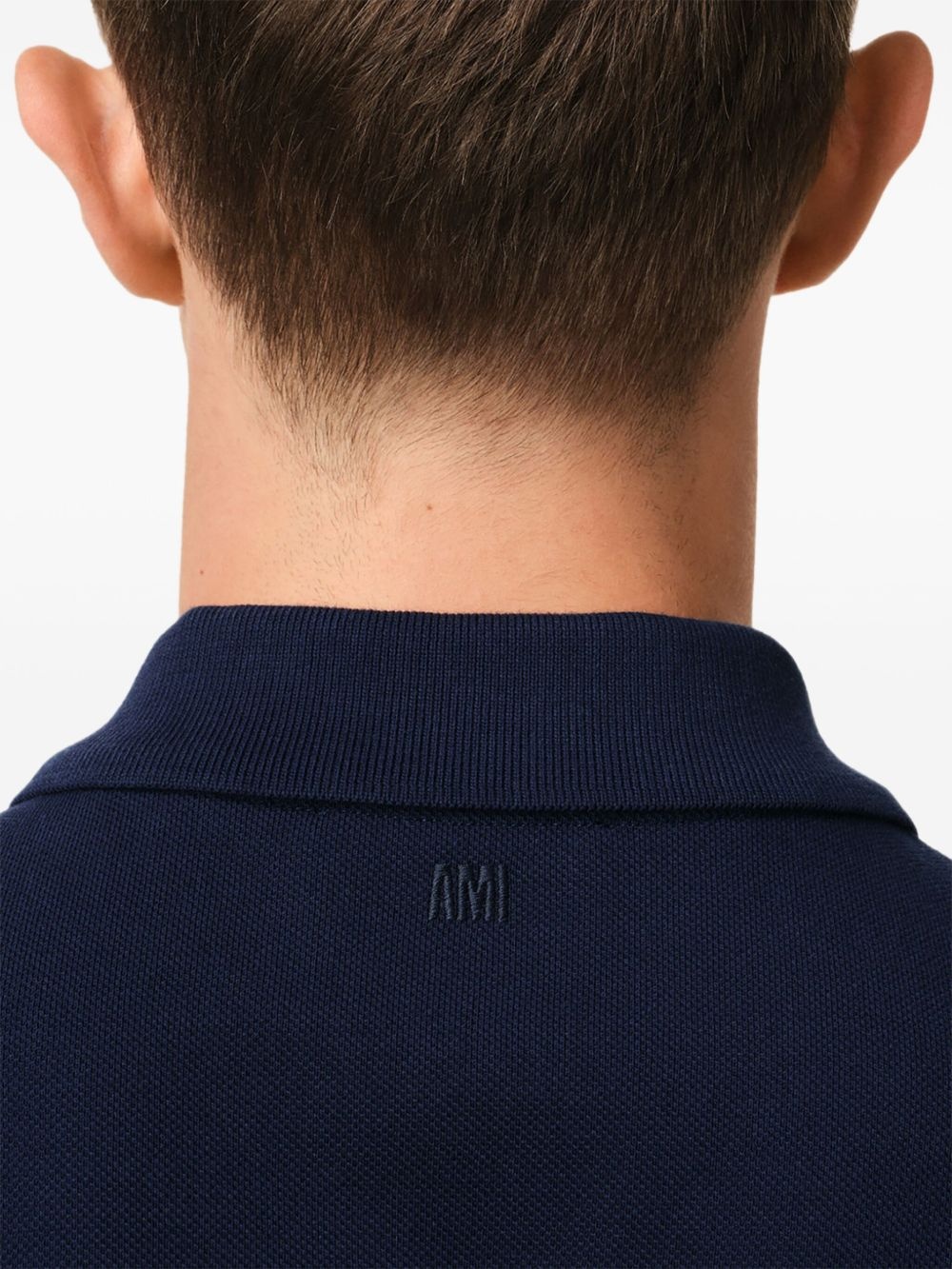 embroidered logo polo shirt - 6