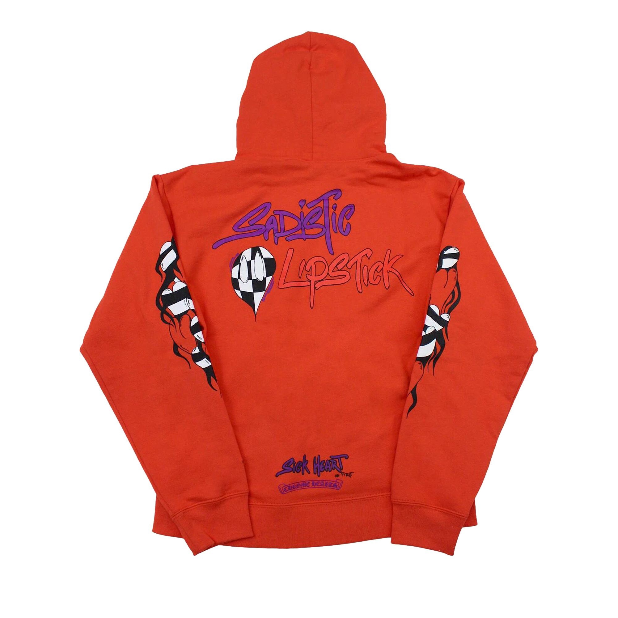 Chrome Hearts Matty Boy Sadistic Lipstick Hoodie 'Red/Orange' - 2