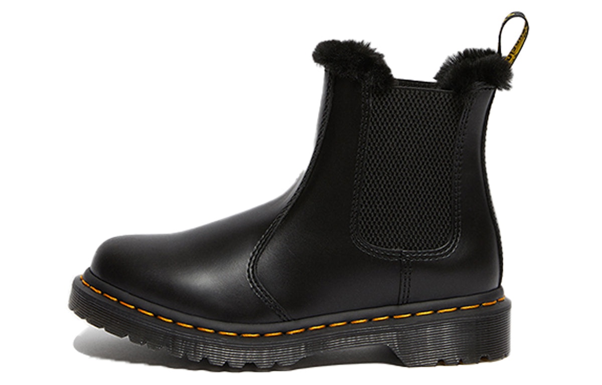Dr.Martens 2976 Leonore Faux Fur Lined Chelsea Boots 'Dark Grey' 26332021 - 2