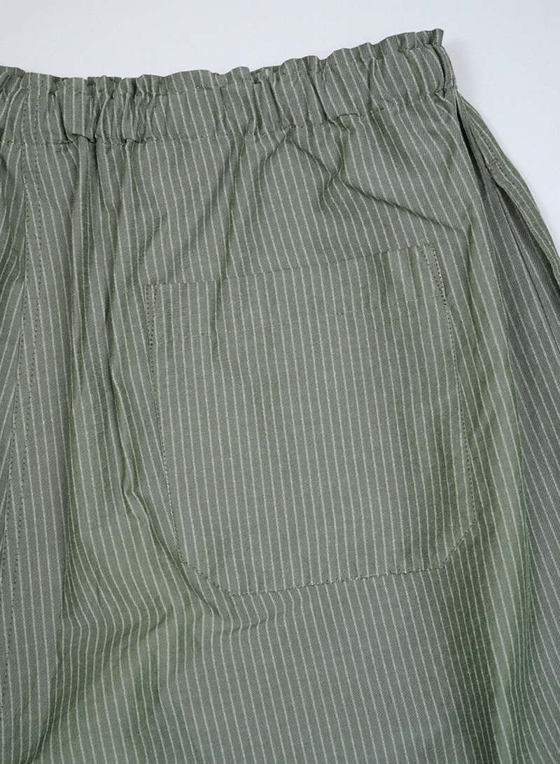 Nigel Cabourn x Sunspel Ripstop Army Short in Army Green 6