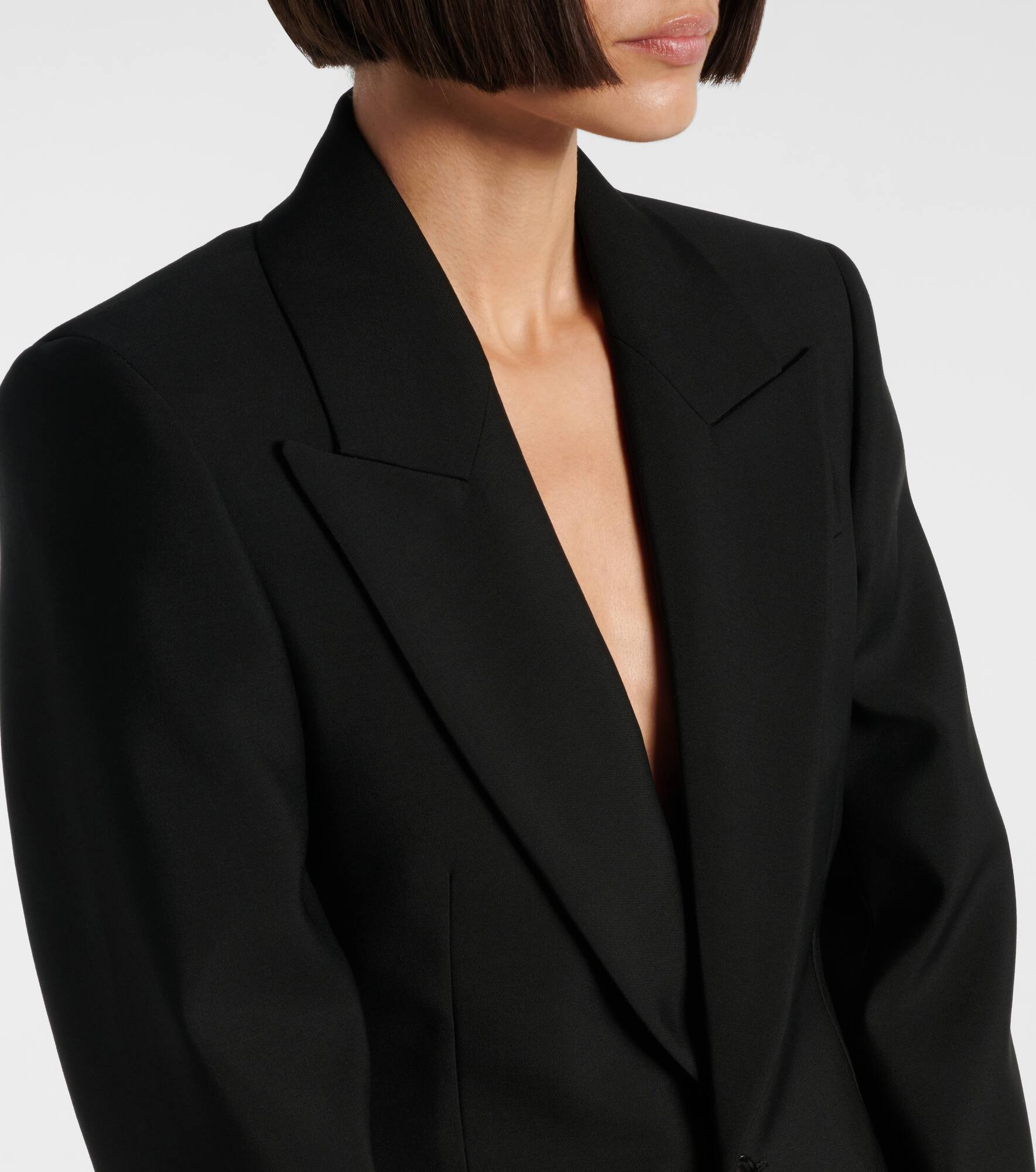 Single-breasted wool blazer - 4