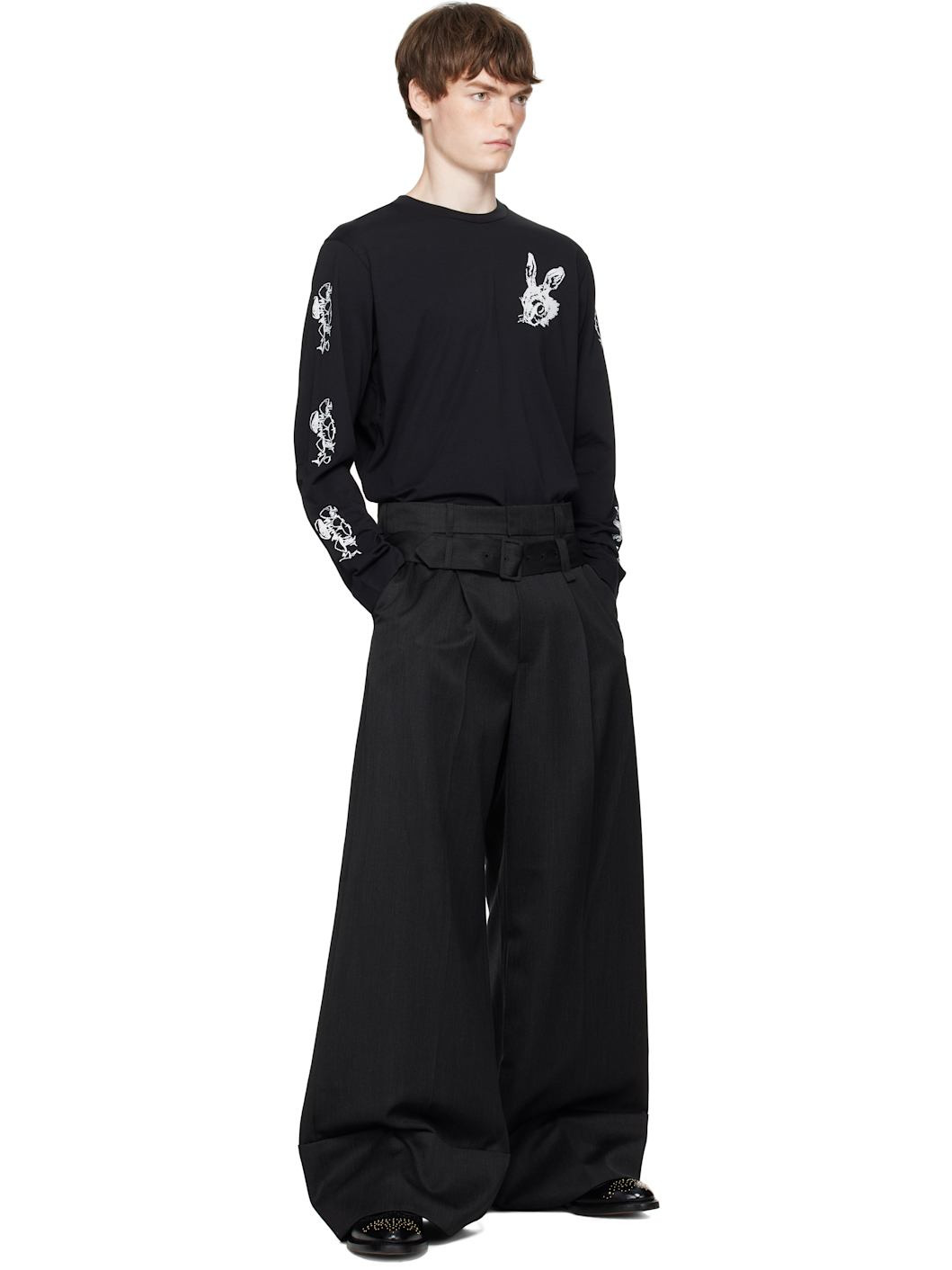 Black Tortoise & Hare Long Sleeve T-shirt - 5