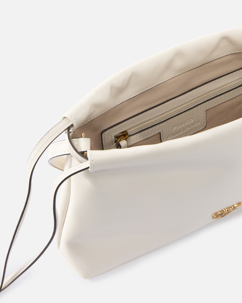 SMALL LATHER SHOULDER BAG WITH DRAWSTRING 4