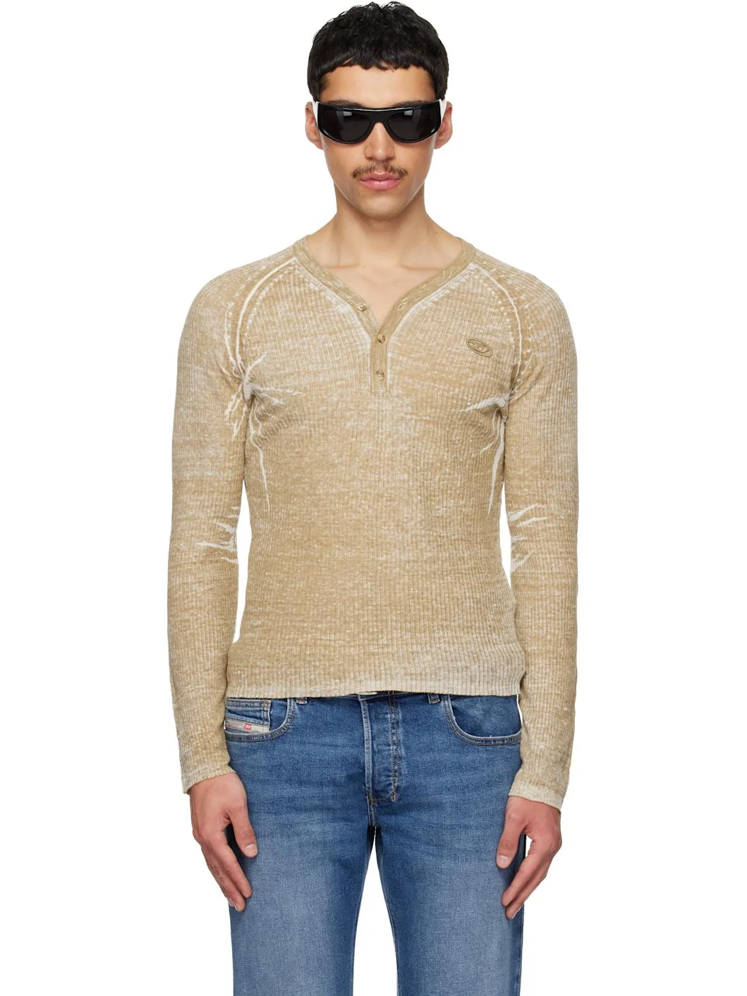 Beige K-Zenon Henley - 1