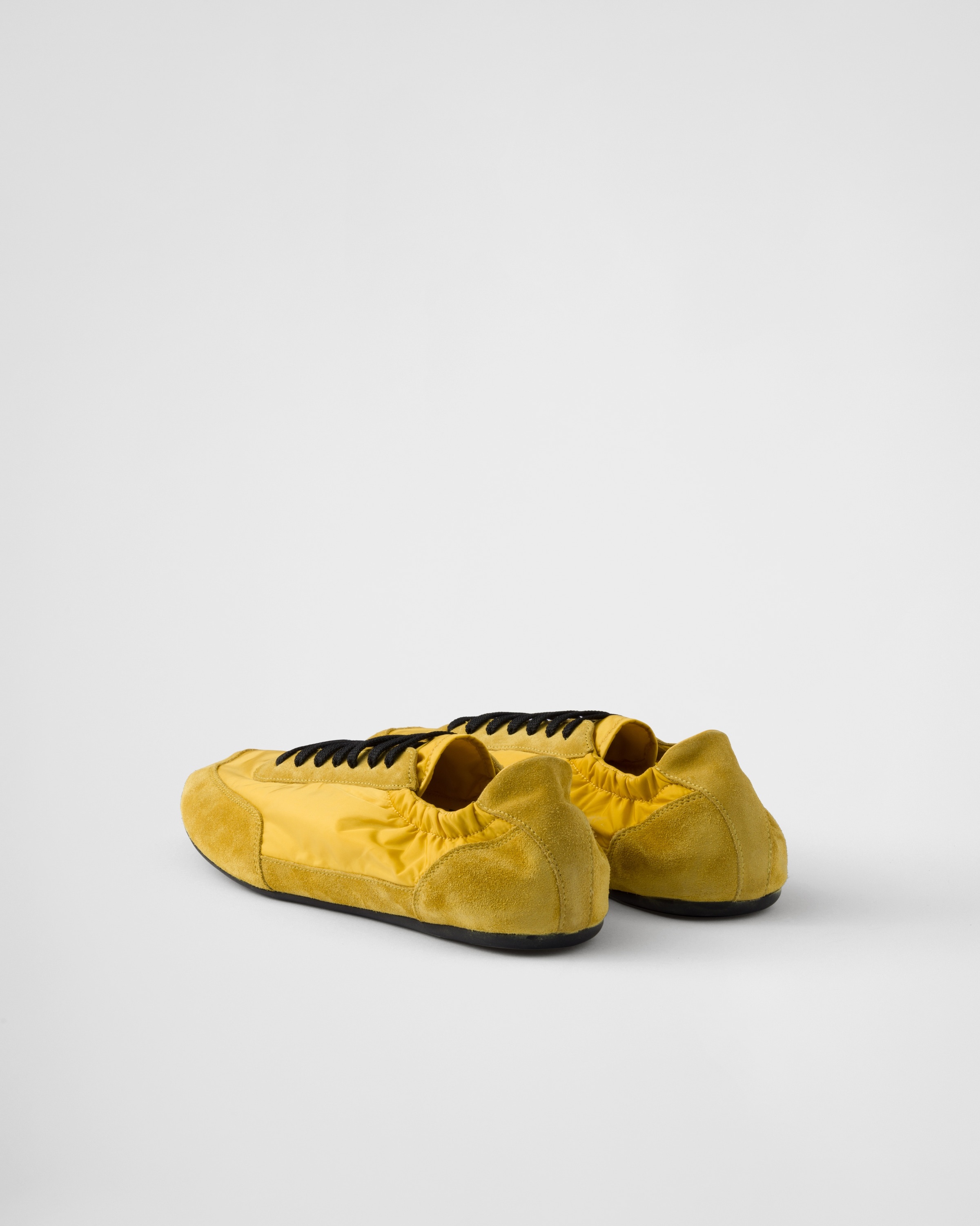 Collapse Re-Nylon and suede elasticized sneakers - 5