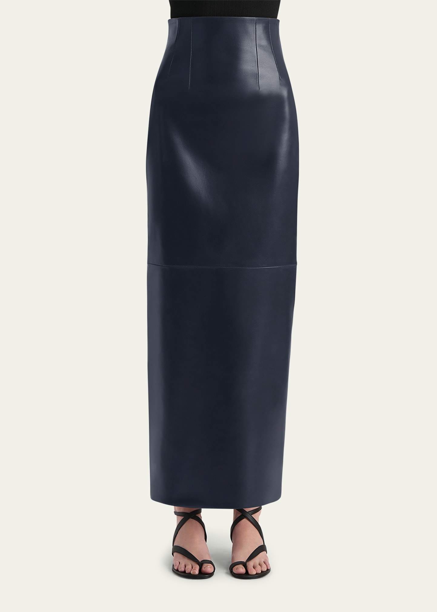 Loxley Leather Pencil Maxi Skirt - 4