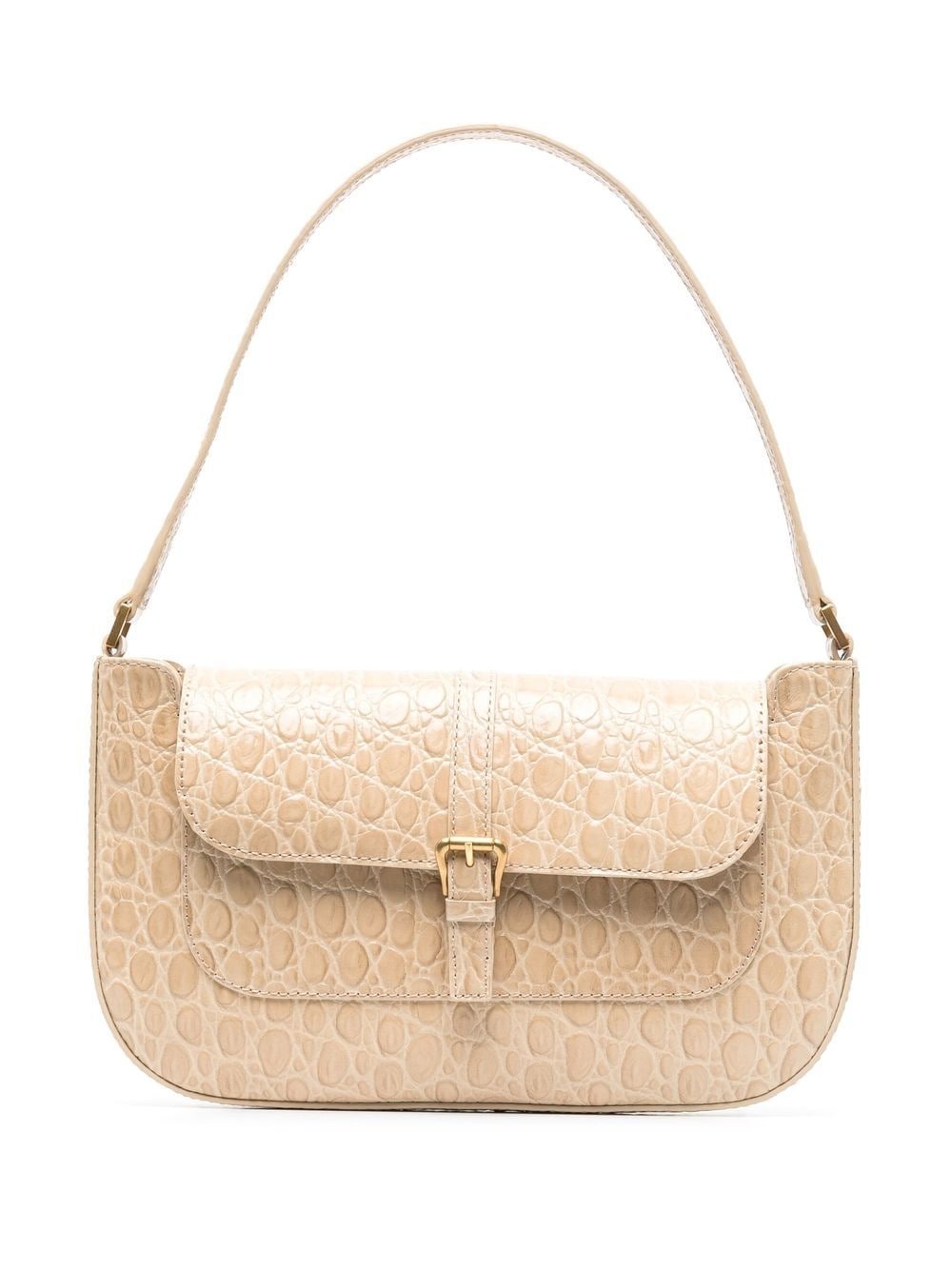 Miranda crocodile-embossed shoulder bag - 1