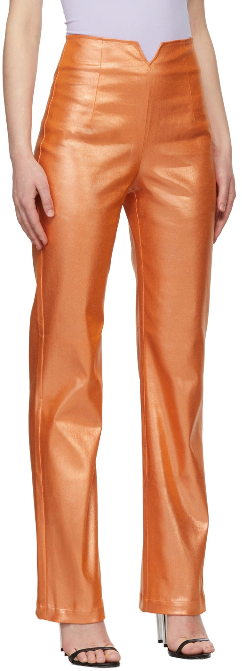 MAISIE WILEN Orange Shimmer Contra Jeans outlook