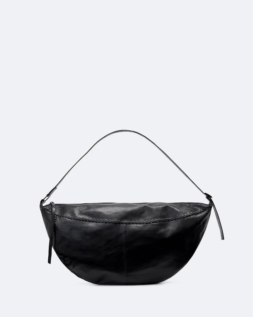 ESME WHIPSTITCH LEATHER SHOULDER BAG - 1
