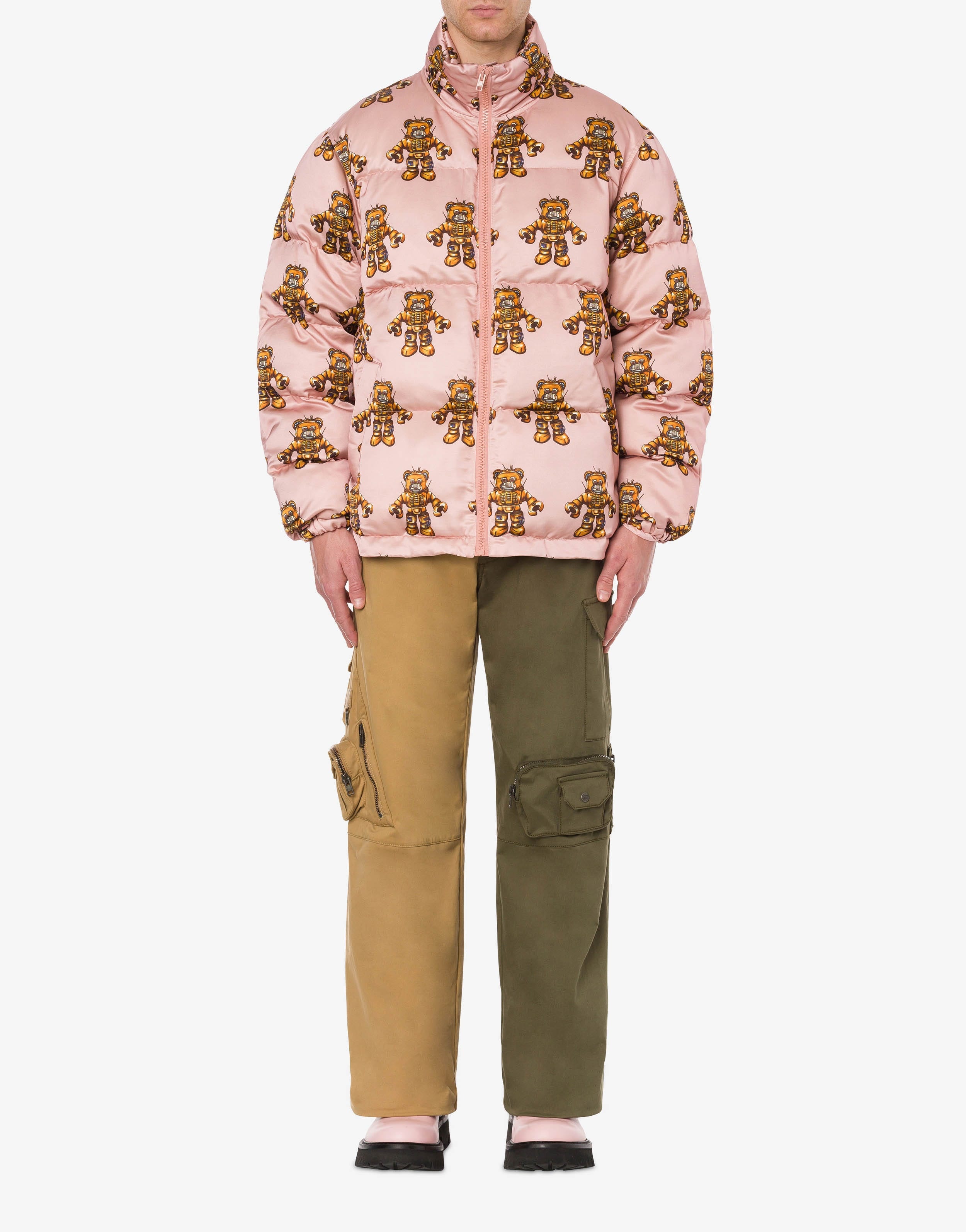 ROBOT BEAR VISCOSE AND WOOL DOWN JACKET - 2