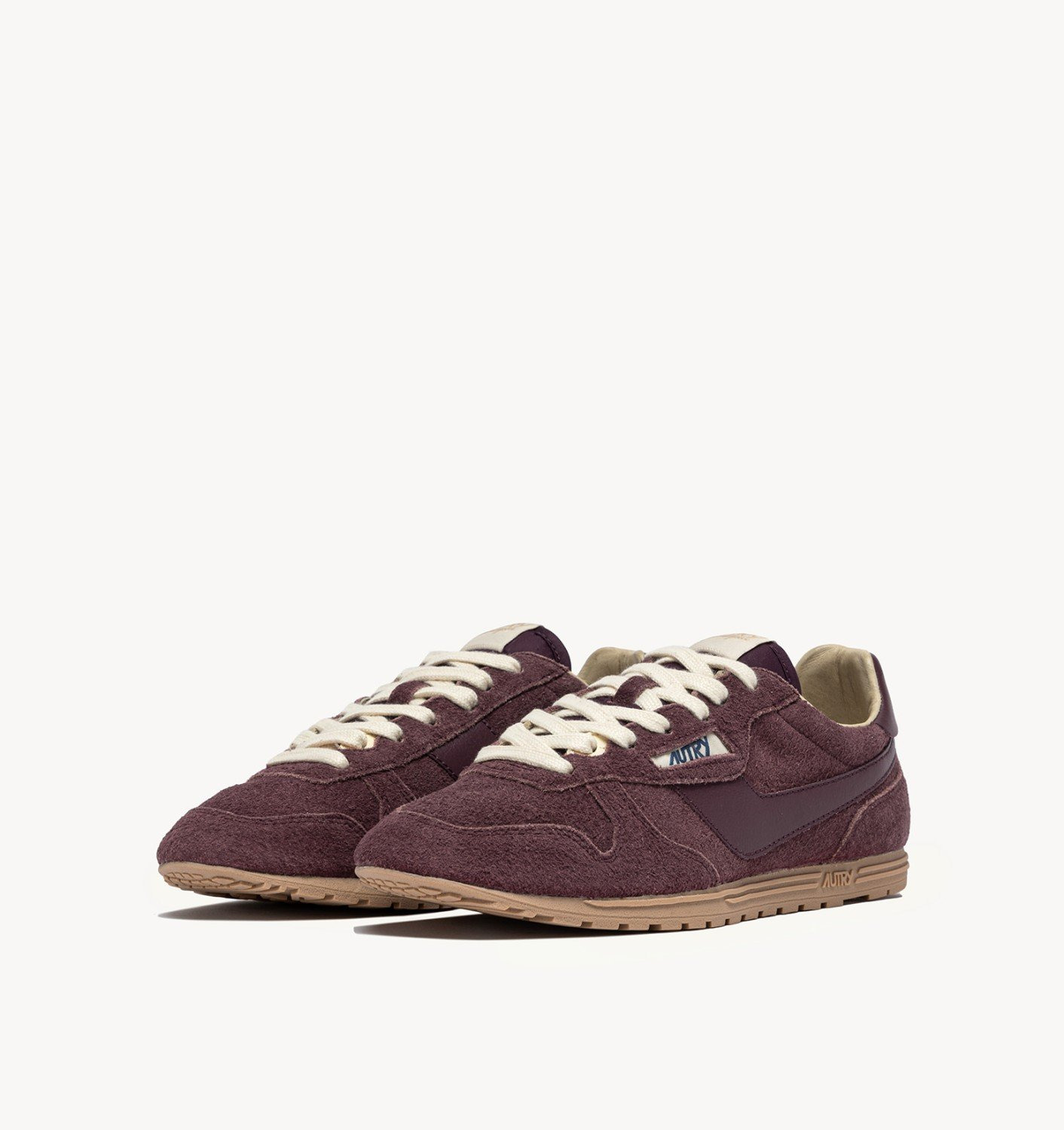 WINDSPIN SNEAKERS IN AMARONE SUEDE AND LEATHER - 2