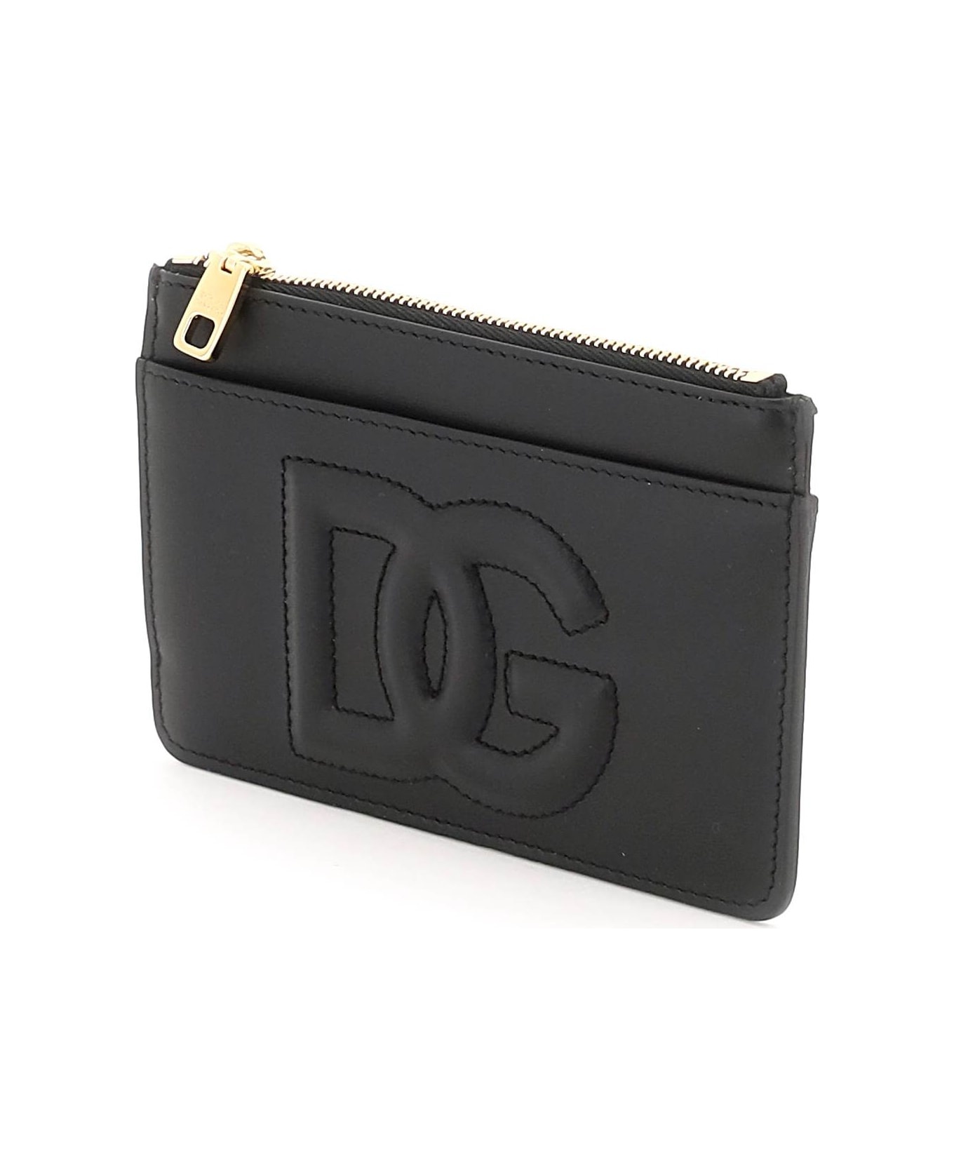 Logo Embossed Top Zip Card Holder - 4