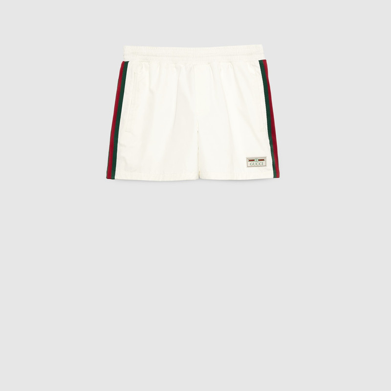 Waterproof nylon swim shorts with Web 1