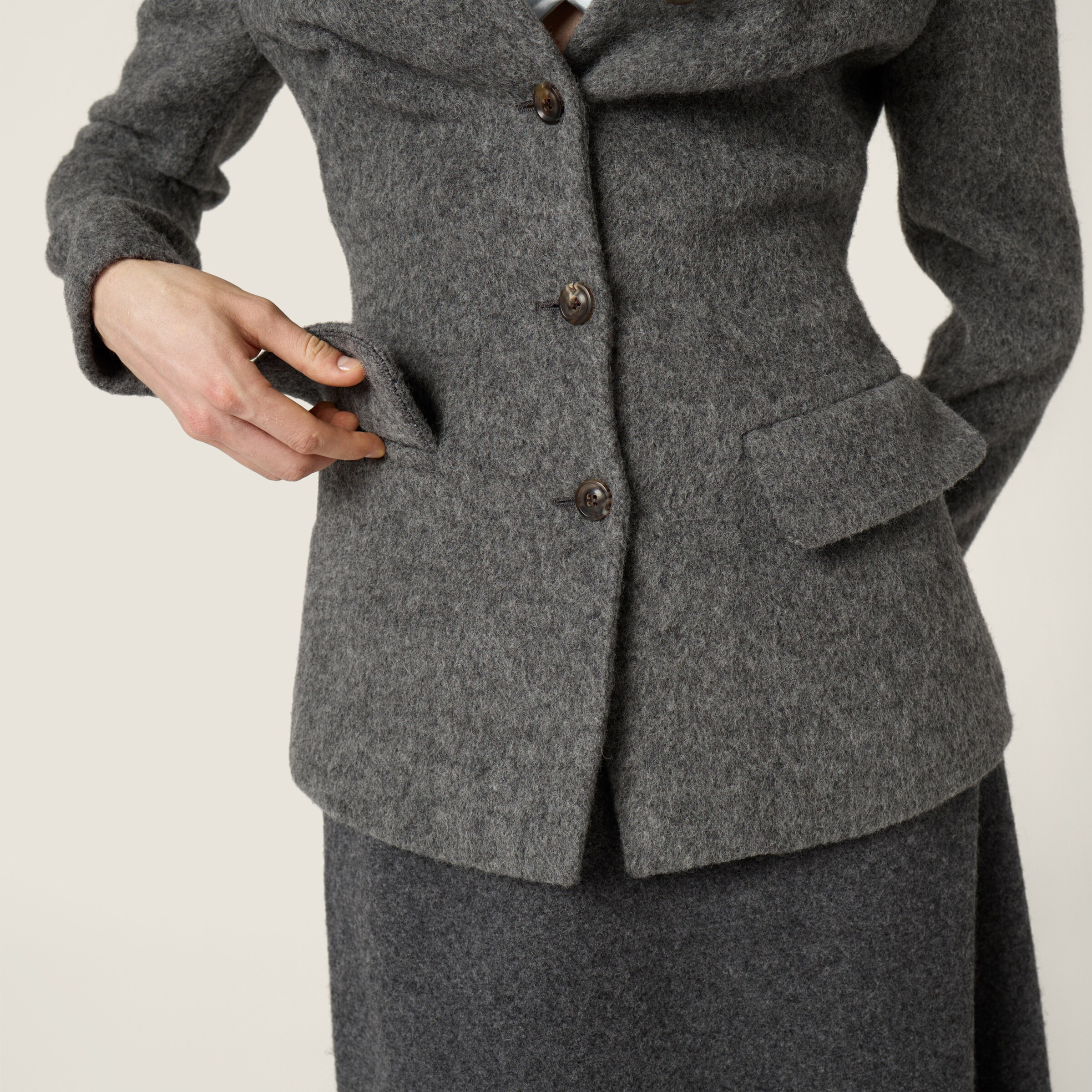 Light Shetland wool jacket - 5
